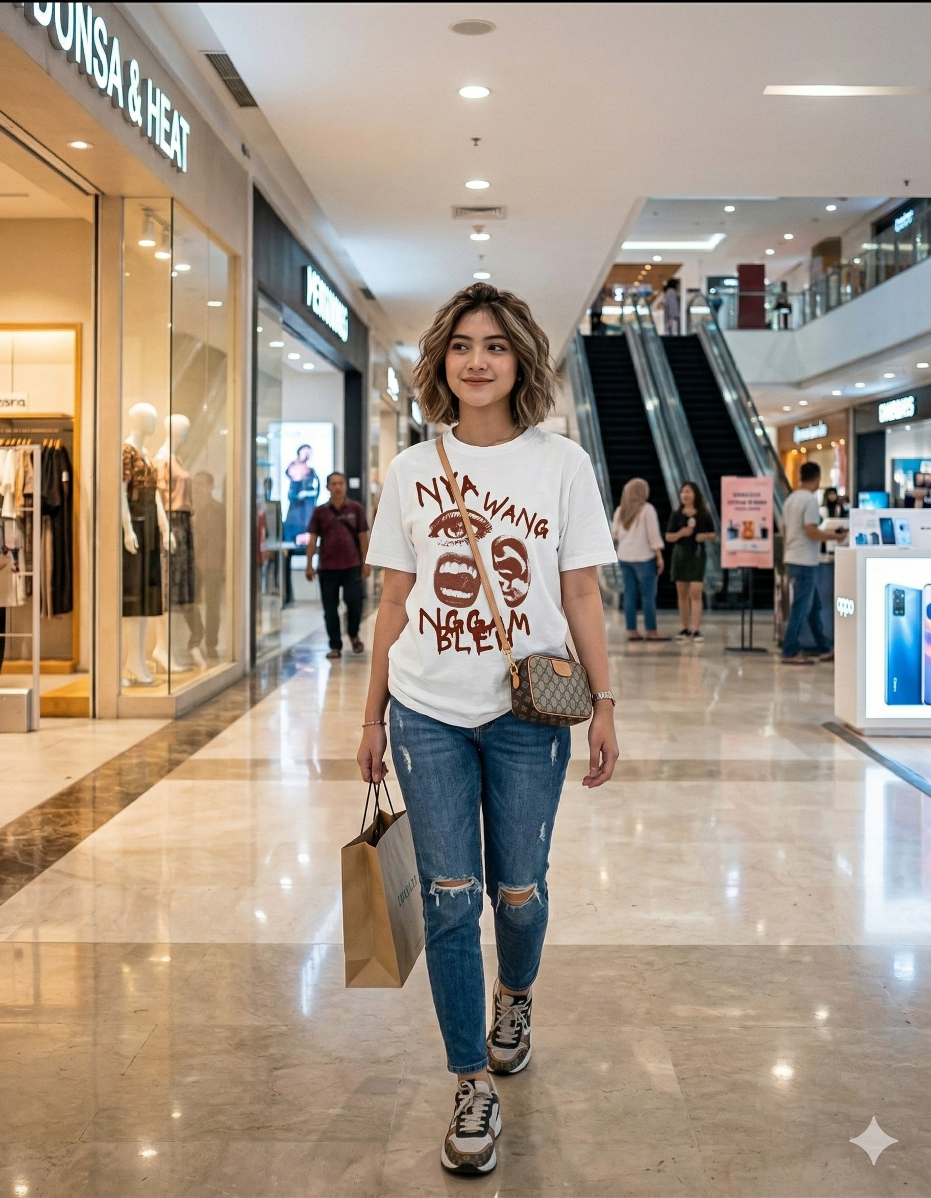 Misvhiasv T-Shirt Nyawang Nggambleh